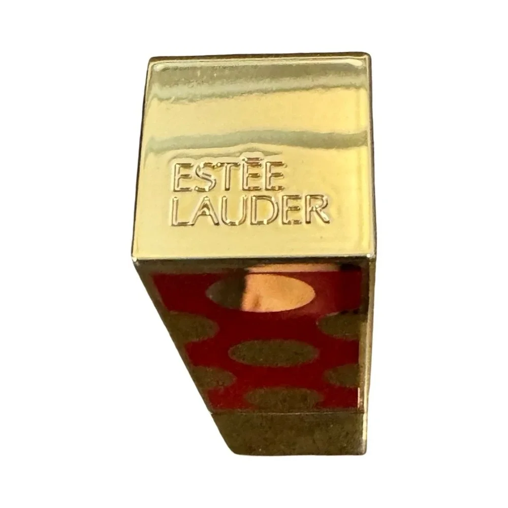 Estee Lauder Limited Edition Lipstick Sneak Peak AB4 Gold‎ Red Polka Dot 0.12 oz